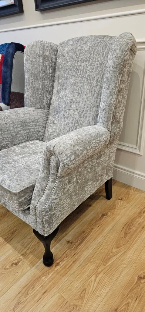 Queen Anne chair and footstool · Handcrafted in Ireland