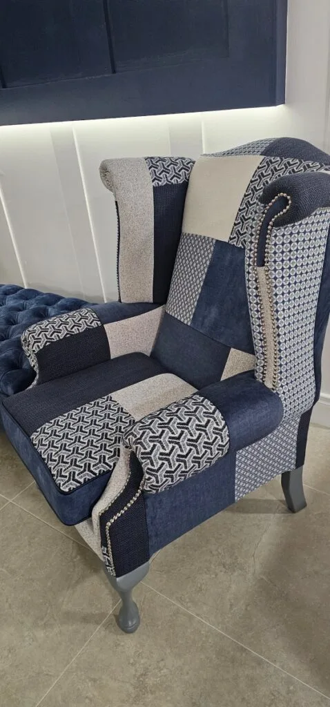 Queen Anne chair and footstool · Handcrafted in Ireland